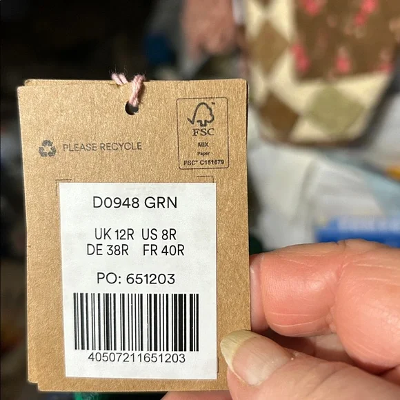 NWT Boden Midi Dress Fit-N-Flare Green Eyelet Lace Empire Waist - Picture 16 of 16